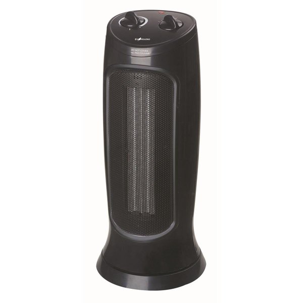 Adiciones 17 in. Oscillating Tower Ceramic Heater, Black AD1796142